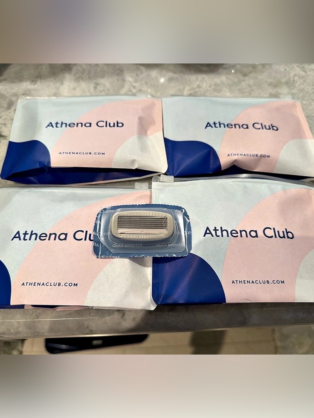 Athena Club The Razor Blade Refills Pink & Blue NWT